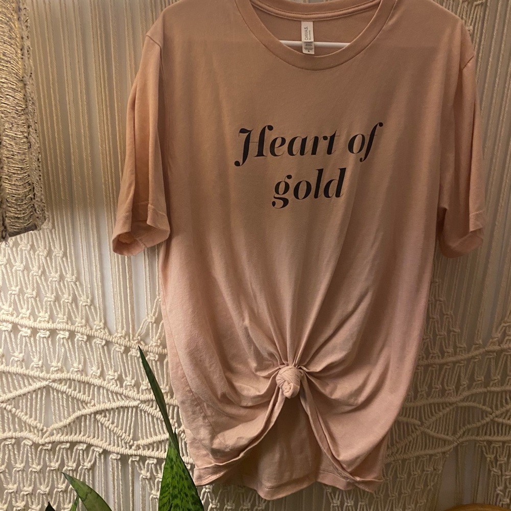 Bella + Canvas Tee Heart of Gold Size XL